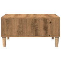 Produktbild för Soffbord artisan ek 60x60x30 cm konstruerat trä