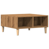 Produktbild för Soffbord artisan ek 60x60x30 cm konstruerat trä