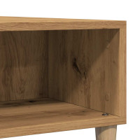 Produktbild för Soffbord artisan ek 60x60x30 cm konstruerat trä