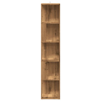Produktbild för Hörnskåp artisan ek 33x33x165 cm konstruerat trä