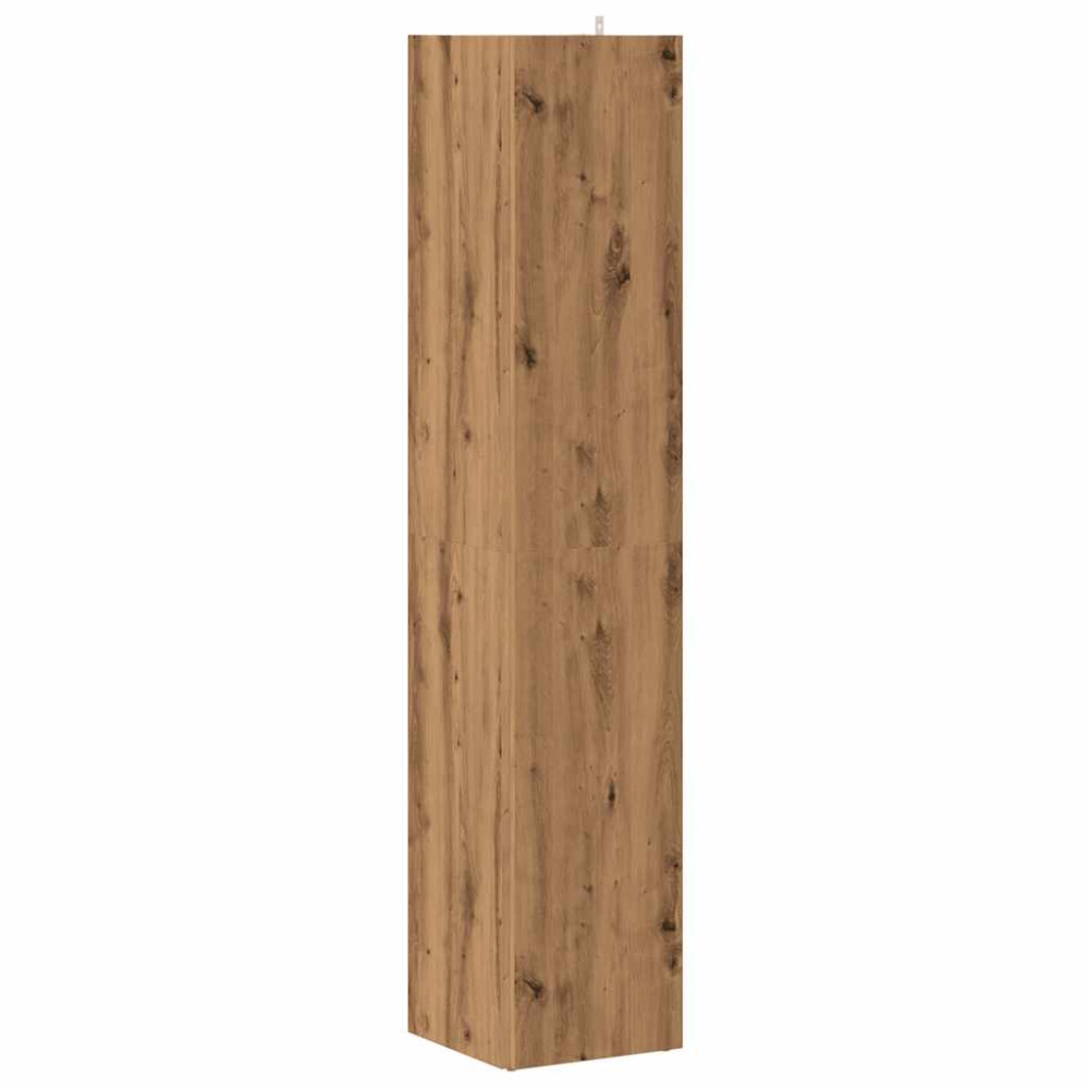 Produktbild för Hörnskåp artisan ek 33x33x165 cm konstruerat trä