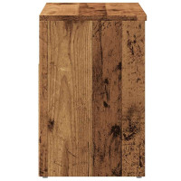 Produktbild för Skobänk åldrat trä 60x30x45 cm konstruerat trä