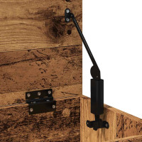 Produktbild för Skobänk åldrat trä 60x30x45 cm konstruerat trä