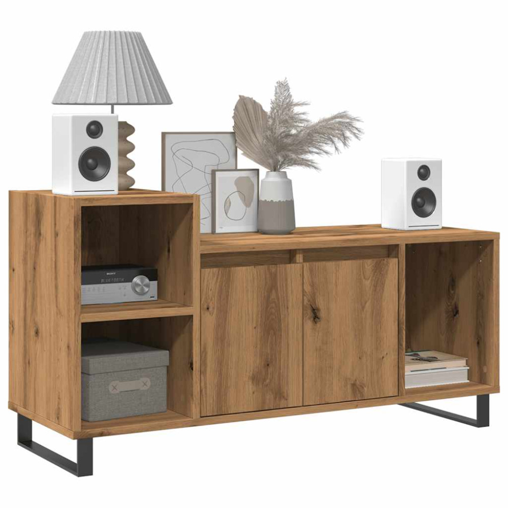 Produktbild för Tv-bänk artisan ek 100x35x55 cm konstruerat trä