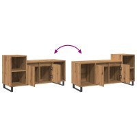 Produktbild för Tv-bänk artisan ek 100x35x55 cm konstruerat trä