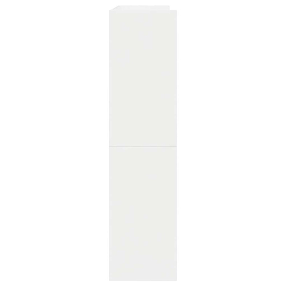 Produktbild för Skohylla vit 80x25x62 cm konstruerat trä