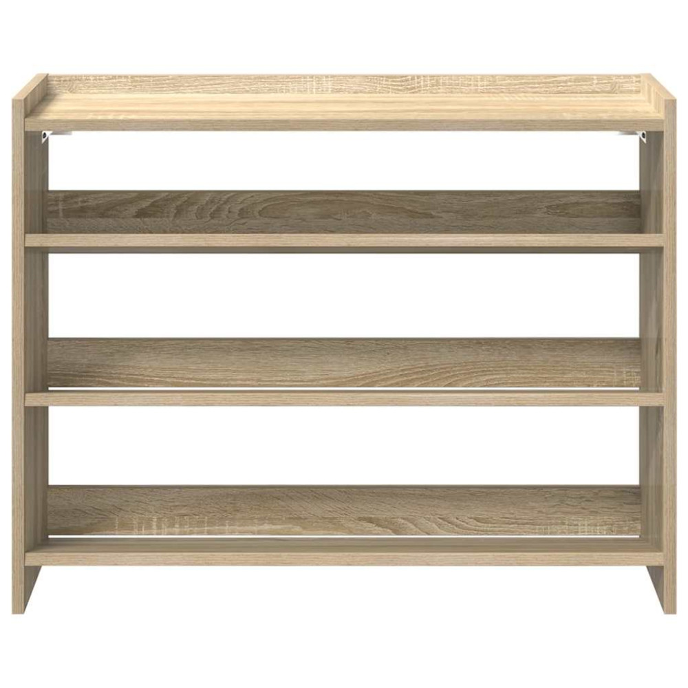 Produktbild för Skohylla sonoma-ek 80x25x62 cm konstruerat trä