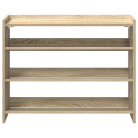 Produktbild för Skohylla sonoma-ek 80x25x62 cm konstruerat trä