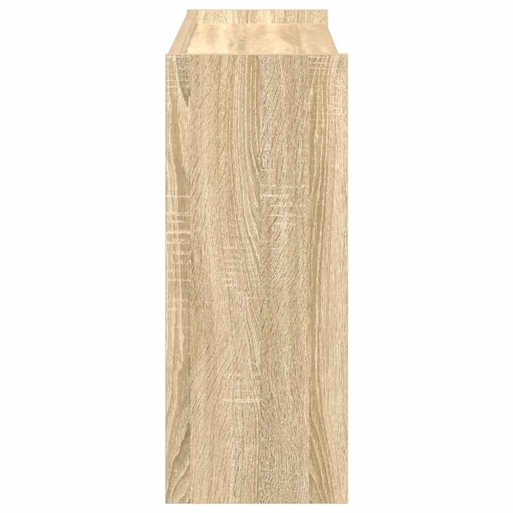 Produktbild för Skohylla sonoma-ek 80x25x62 cm konstruerat trä