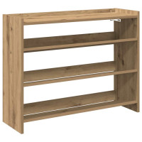 Produktbild för Skohylla ek 80x25x62 cm konstruerat trä