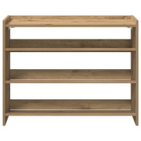 Produktbild för Skohylla ek 80x25x62 cm konstruerat trä