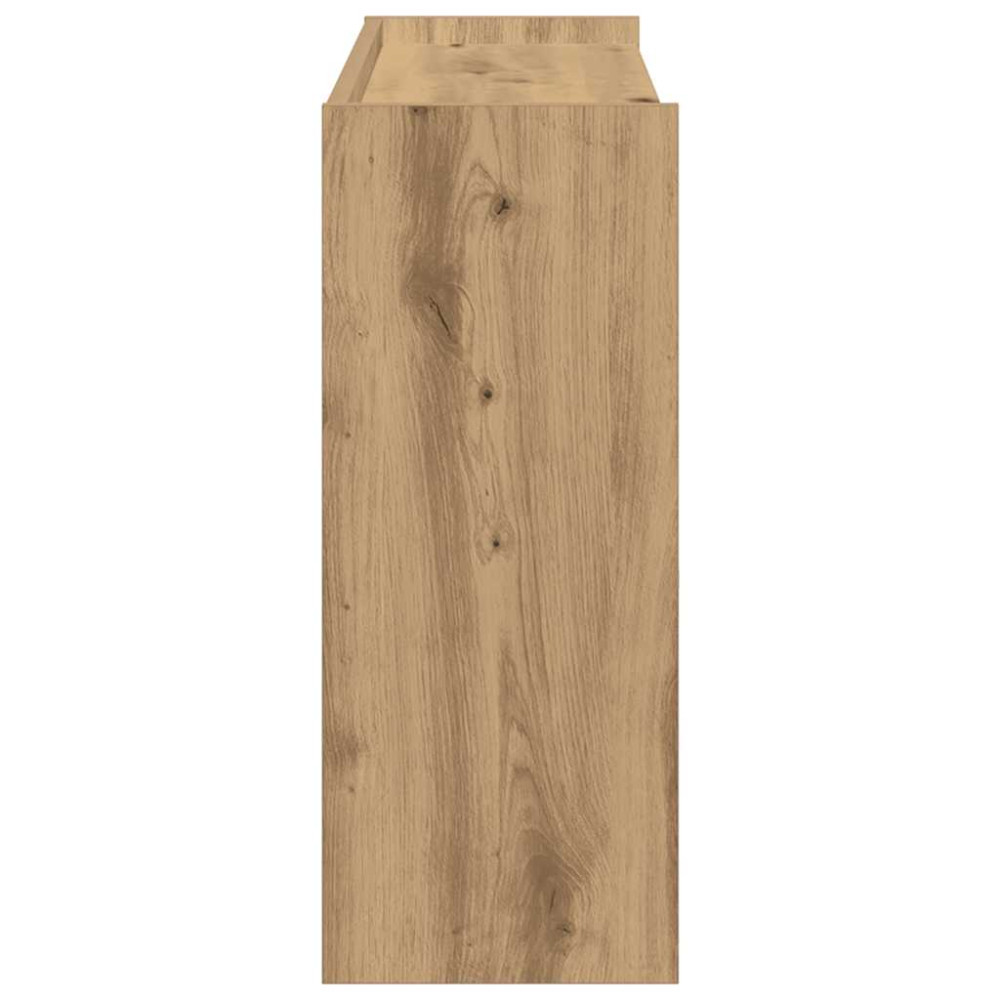 Produktbild för Skohylla ek 80x25x62 cm konstruerat trä