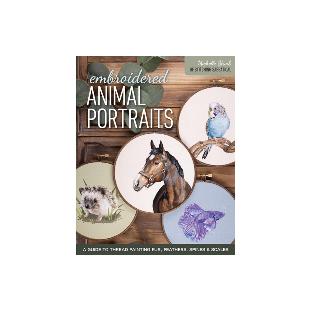 Produktbild för Embroidered Animal Portraits (häftad, eng)