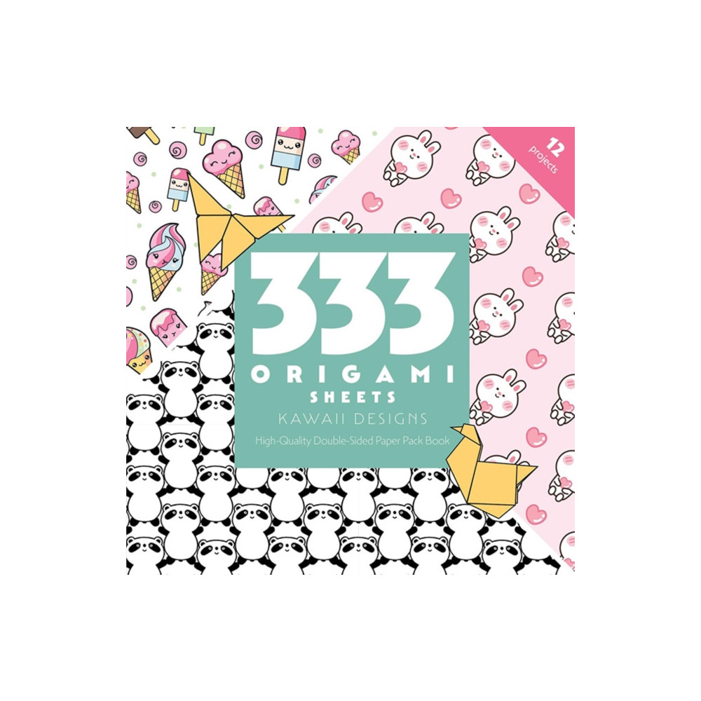 Produktbild för 333 Origami Sheets Kawaii Designs (häftad, eng)