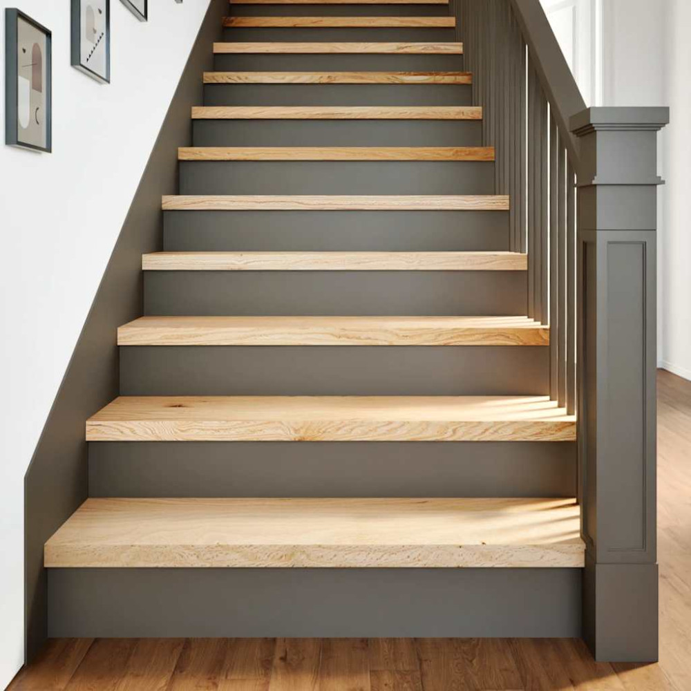 Produktbild för Trappstegsmattor 16 pcs obehandlad 100x30x2 cm massiv ek