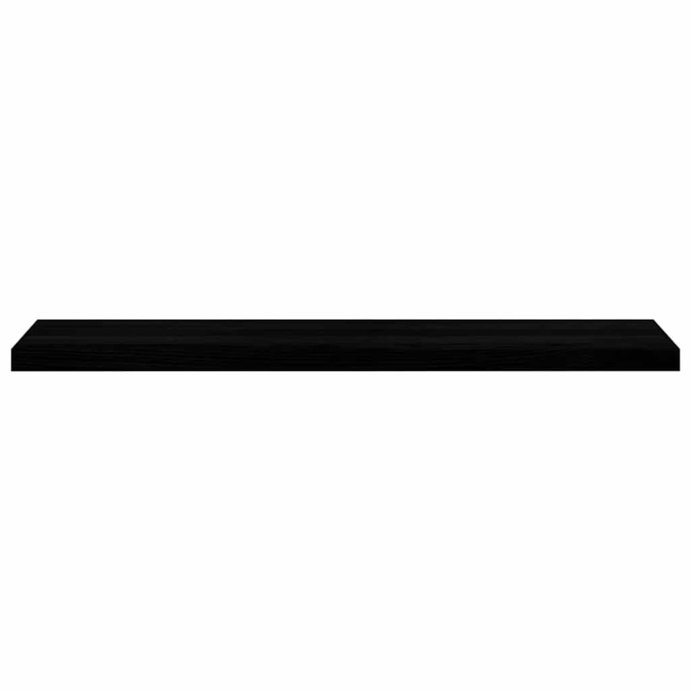 Produktbild för Fönsterbänkar 2 st brunsvart 120x25x2 cm massiv ek