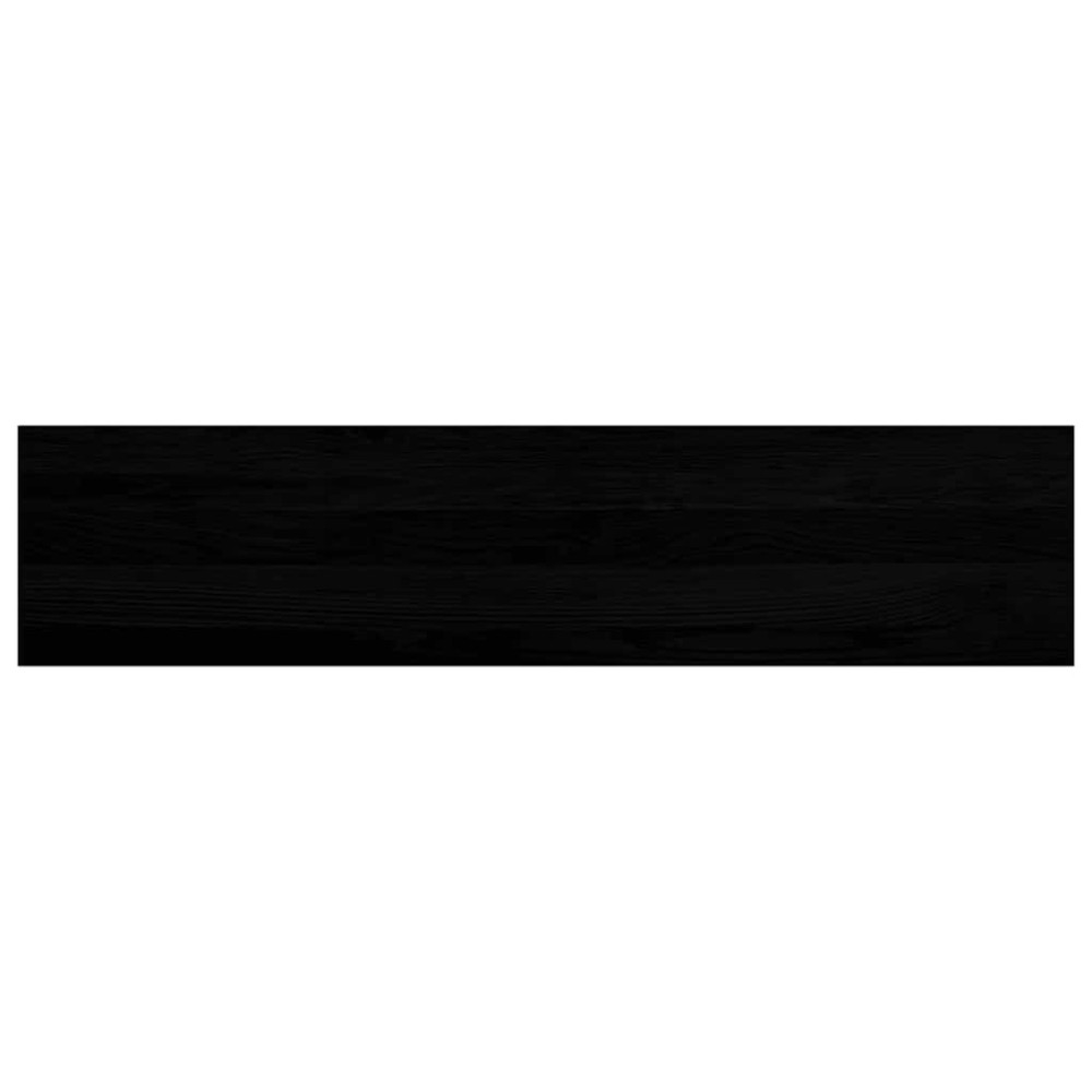 Produktbild för Fönsterbänkar 2 st brunsvart 110x30x2 cm massiv ek