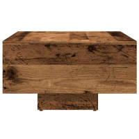 Produktbild för Soffbord åldrat trä 85x55x31 cm konstruerat trä