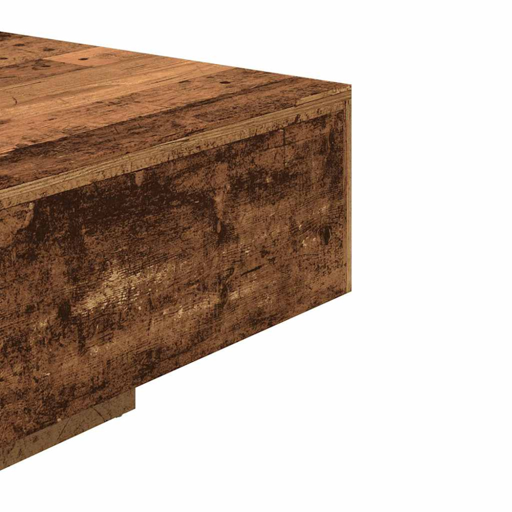 Produktbild för Soffbord åldrat trä 85x55x31 cm konstruerat trä