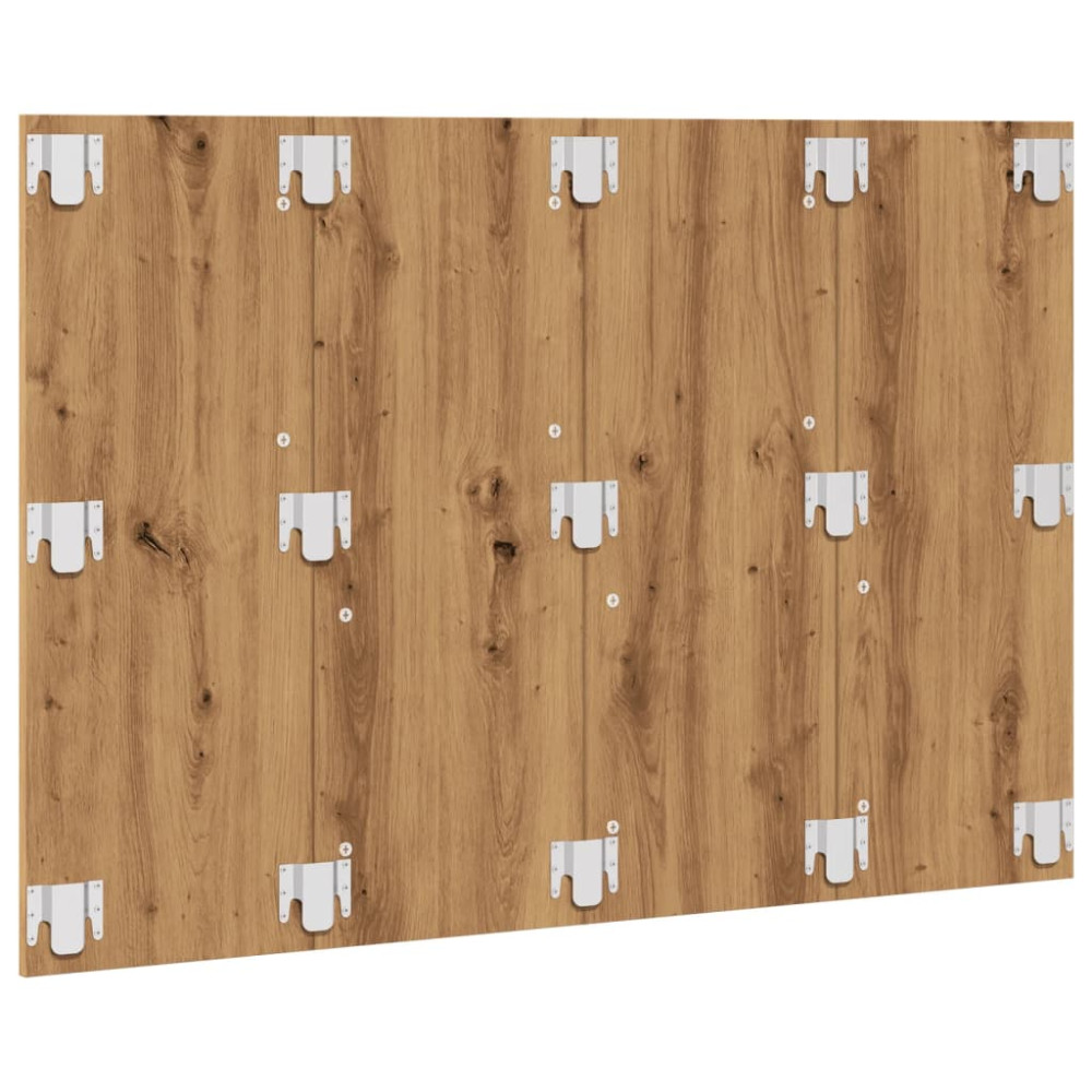 Produktbild för Sänggavel artisan ek 120x1,5x80 cm konstruerat trä