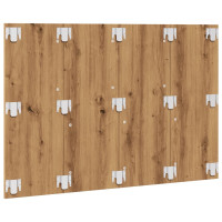 Produktbild för Sänggavel artisan ek 120x1,5x80 cm konstruerat trä