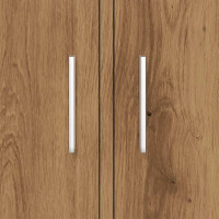 Produktbild för Akvariestativ hantverksmässig ek 81x36x73 cm konstruerat trä