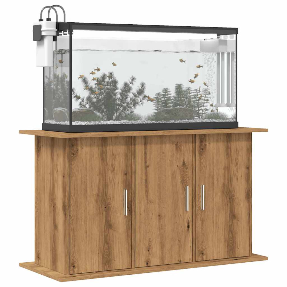 Produktbild för Akvariestativ hantverksmässig ek 101x41x58 cm konstruerat trä