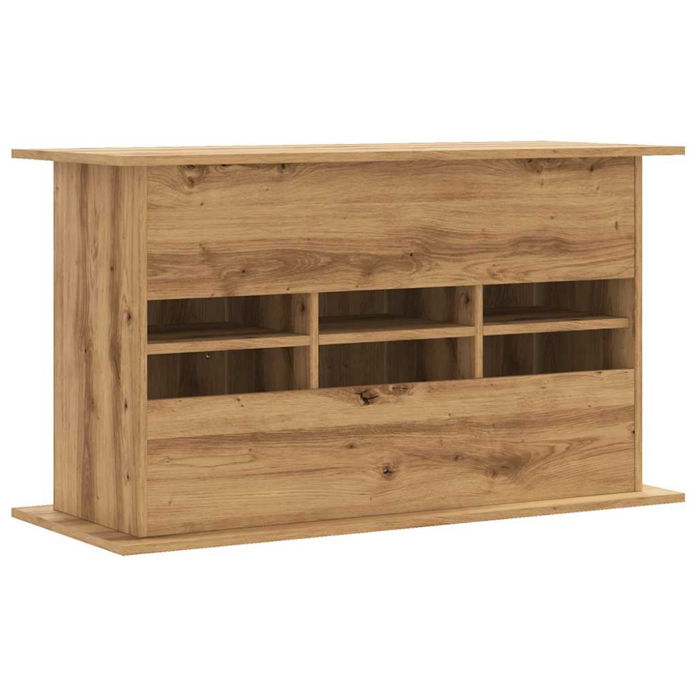 Produktbild för Akvariestativ hantverksmässig ek 101x41x58 cm konstruerat trä