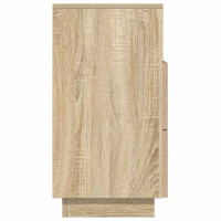 Produktbild för Sängbord med 2 lådor sonoma-ek 36x36x68 cm