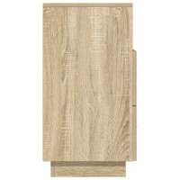 Produktbild för Sängbord 2 st med 2 lådor sonoma-ek 36x36x68 cm