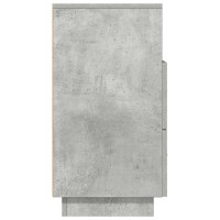 Produktbild för Sängbord 2 st med 2 lådor betonggrå 36x36x68 cm