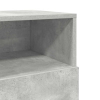 Produktbild för Sängbord 2 st med 2 lådor betonggrå 36x36x68 cm