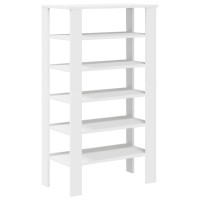Produktbild för Skohylla vit 61x32x105 cm konstruerat trä