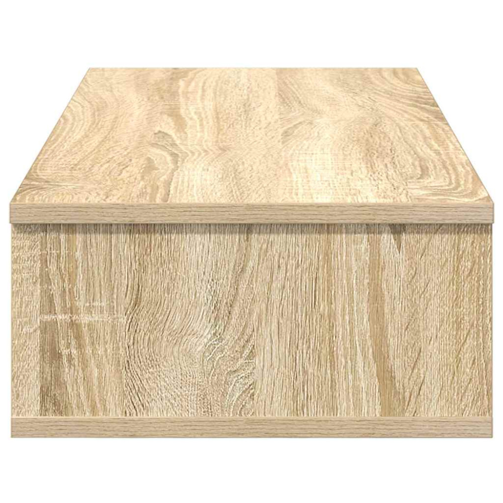 Produktbild för Vägghylla med lådor sonoma-ek 80x34x17 cm konstruerat trä