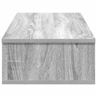 Produktbild för Vägghylla med lådor grå sonoma 80x31x17 cm konstruerat trä