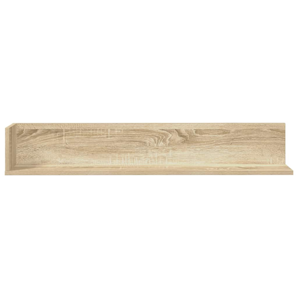 Produktbild för Vägghyllor 2 st sonoma-ek 100x16,5x16,5 cm konstruerat trä