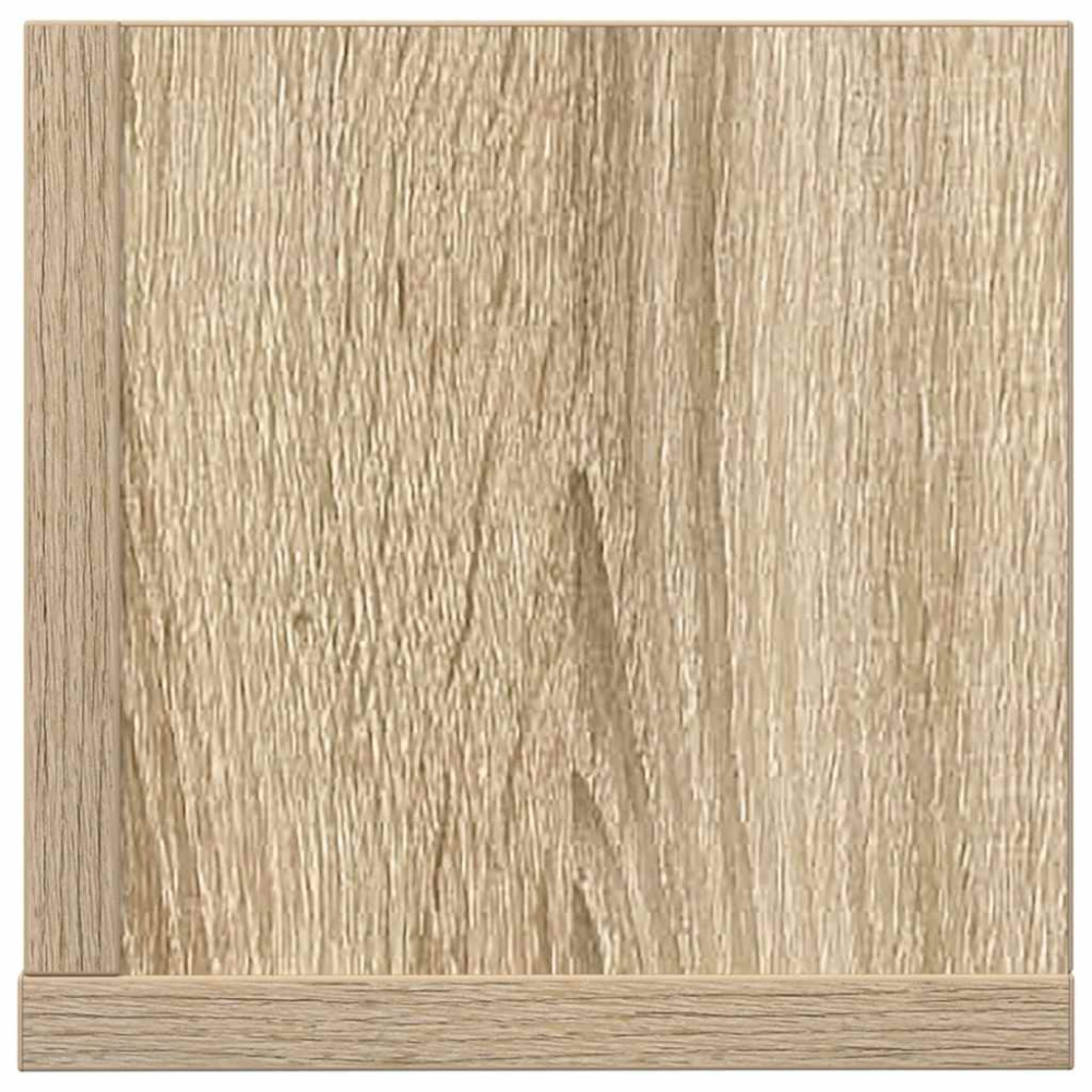 Produktbild för Vägghyllor 2 st sonoma-ek 100x16,5x16,5 cm konstruerat trä
