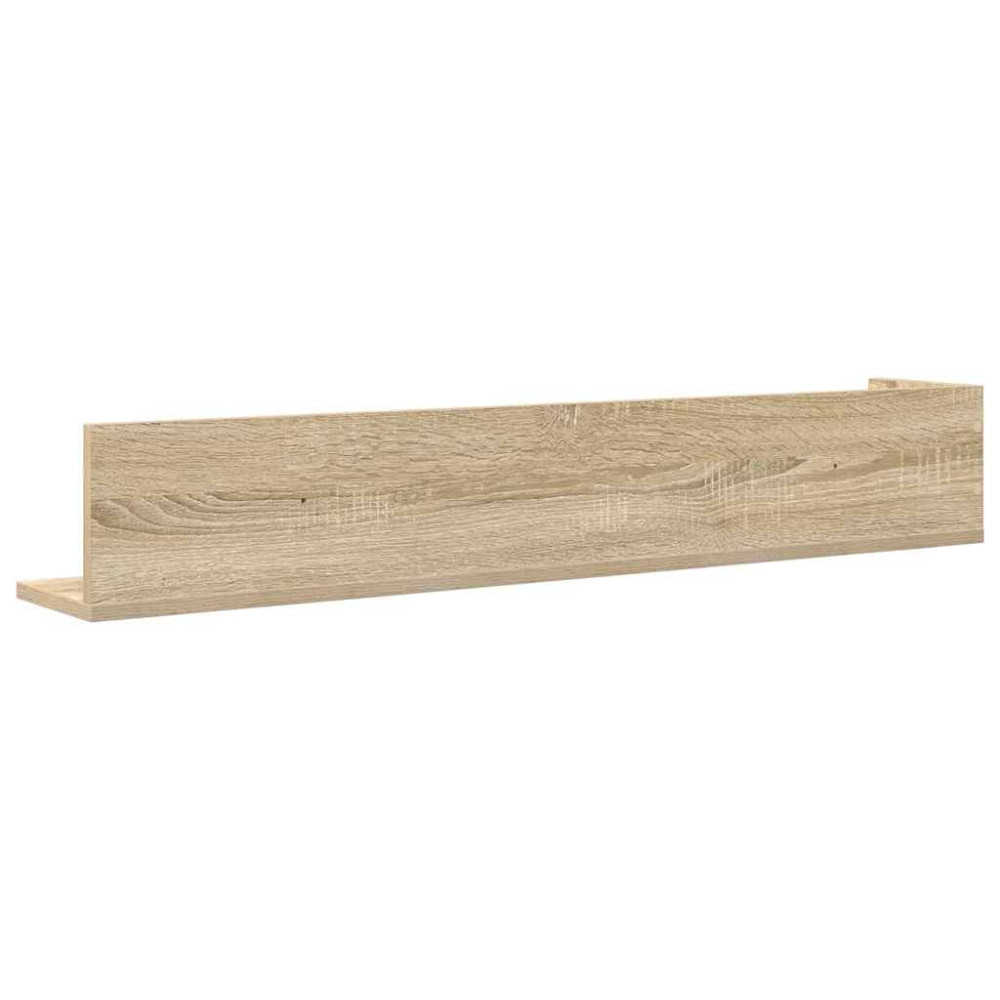 Produktbild för Vägghyllor 2 st sonoma-ek 100x16,5x16,5 cm konstruerat trä