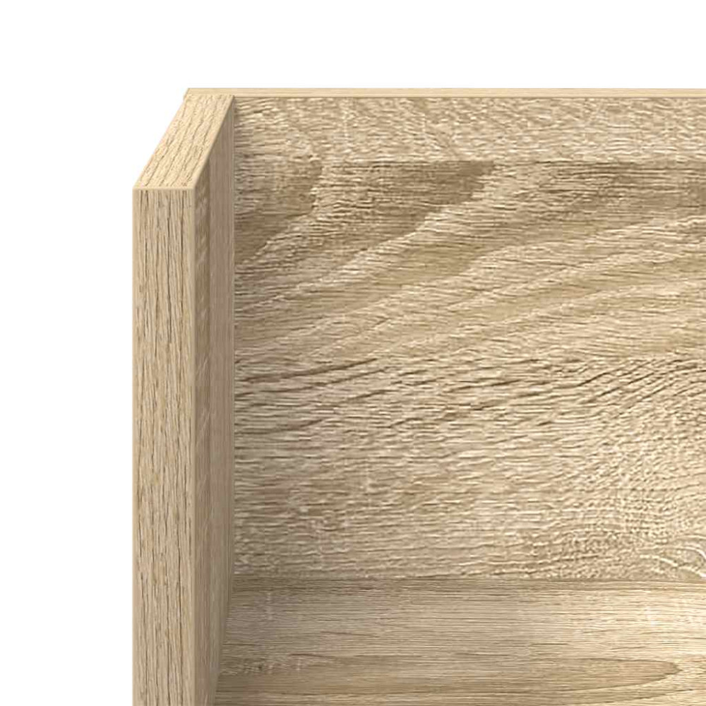 Produktbild för Vägghyllor 2 st sonoma-ek 100x16,5x16,5 cm konstruerat trä