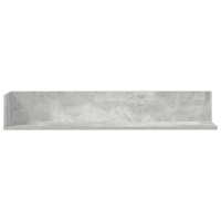Produktbild för Vägghyllor 2 st betonggrå 100x16,5x16,5 cm konstruerat trä