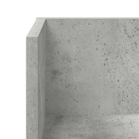 Produktbild för Vägghyllor 2 st betonggrå 100x16,5x16,5 cm konstruerat trä