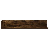 Produktbild för Vägghyllor 2 st rökfärgad ek 100x16,5x16,5 cm konstruerat trä