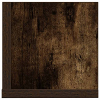 Produktbild för Vägghyllor 2 st rökfärgad ek 100x16,5x16,5 cm konstruerat trä