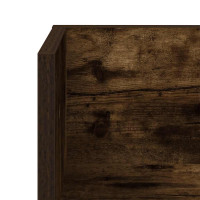 Produktbild för Vägghyllor 2 st rökfärgad ek 100x16,5x16,5 cm konstruerat trä