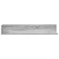 Produktbild för Vägghyllor 2 st grå sonoma 100x16,5x16,5 cm konstruerat trä