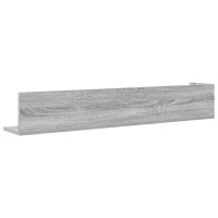 Produktbild för Vägghyllor 2 st grå sonoma 100x16,5x16,5 cm konstruerat trä
