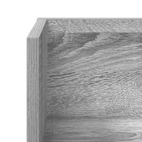 Produktbild för Vägghyllor 2 st grå sonoma 100x16,5x16,5 cm konstruerat trä