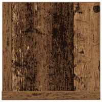 Produktbild för Vägghyllor 2 st åldrat trä 100x16,5x16,5 cm konstruerat trä