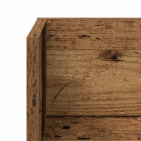 Produktbild för Vägghyllor 2 st åldrat trä 100x16,5x16,5 cm konstruerat trä