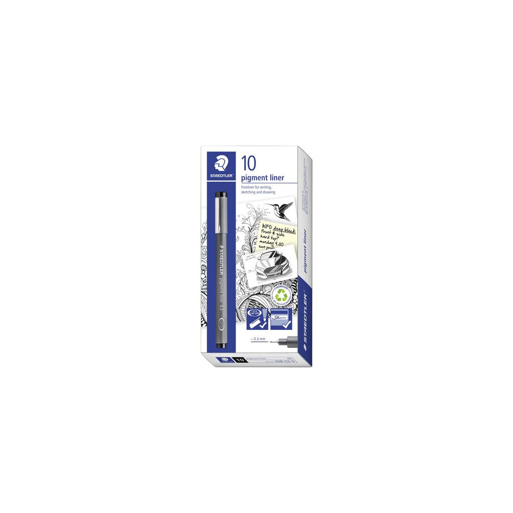 Produktbild för Fineliner STAEDTLER 0,3mm svart